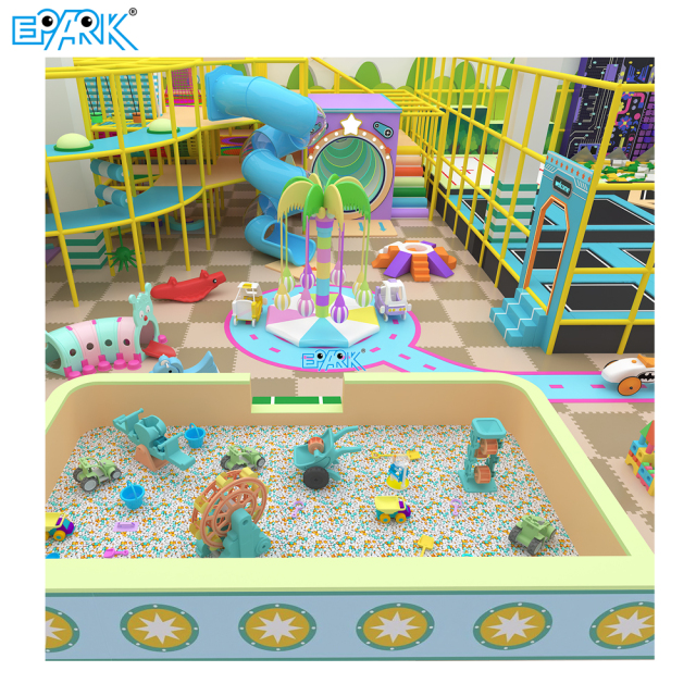 510㎡ Colorful Indoor Playground with Trampoline and Slides,EPARK Indoor Playground One-stop Solution