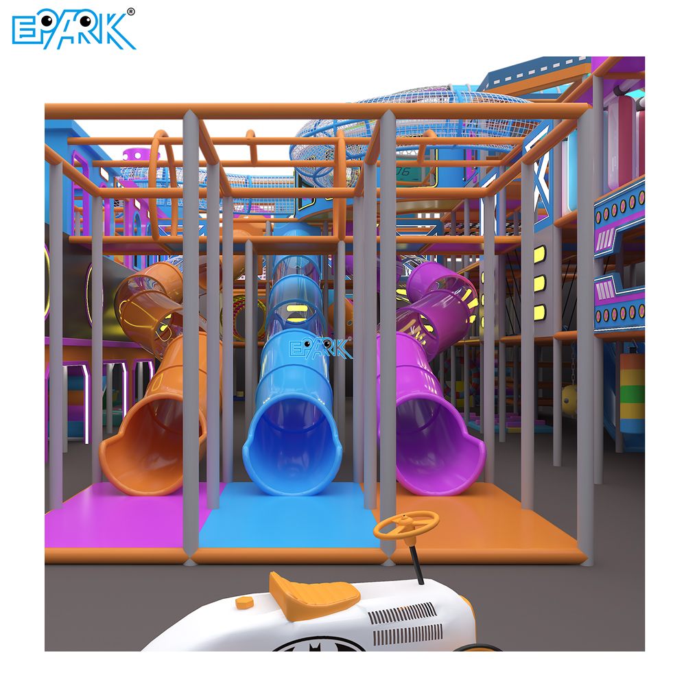 863㎡ Futuristic Indoor Playground with Slides,EPARK Indoor Playground One-stop Solution