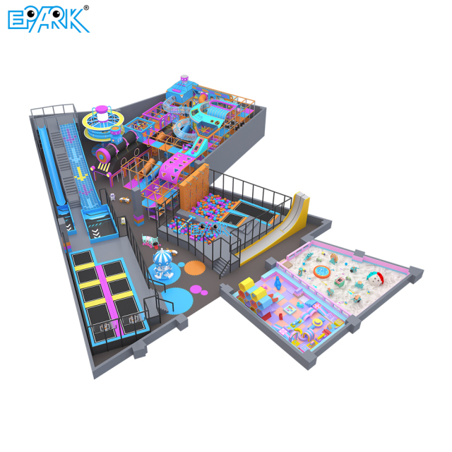 863㎡ Futuristic Indoor Playground with Slides,EPARK Indoor Playground One-stop Solution