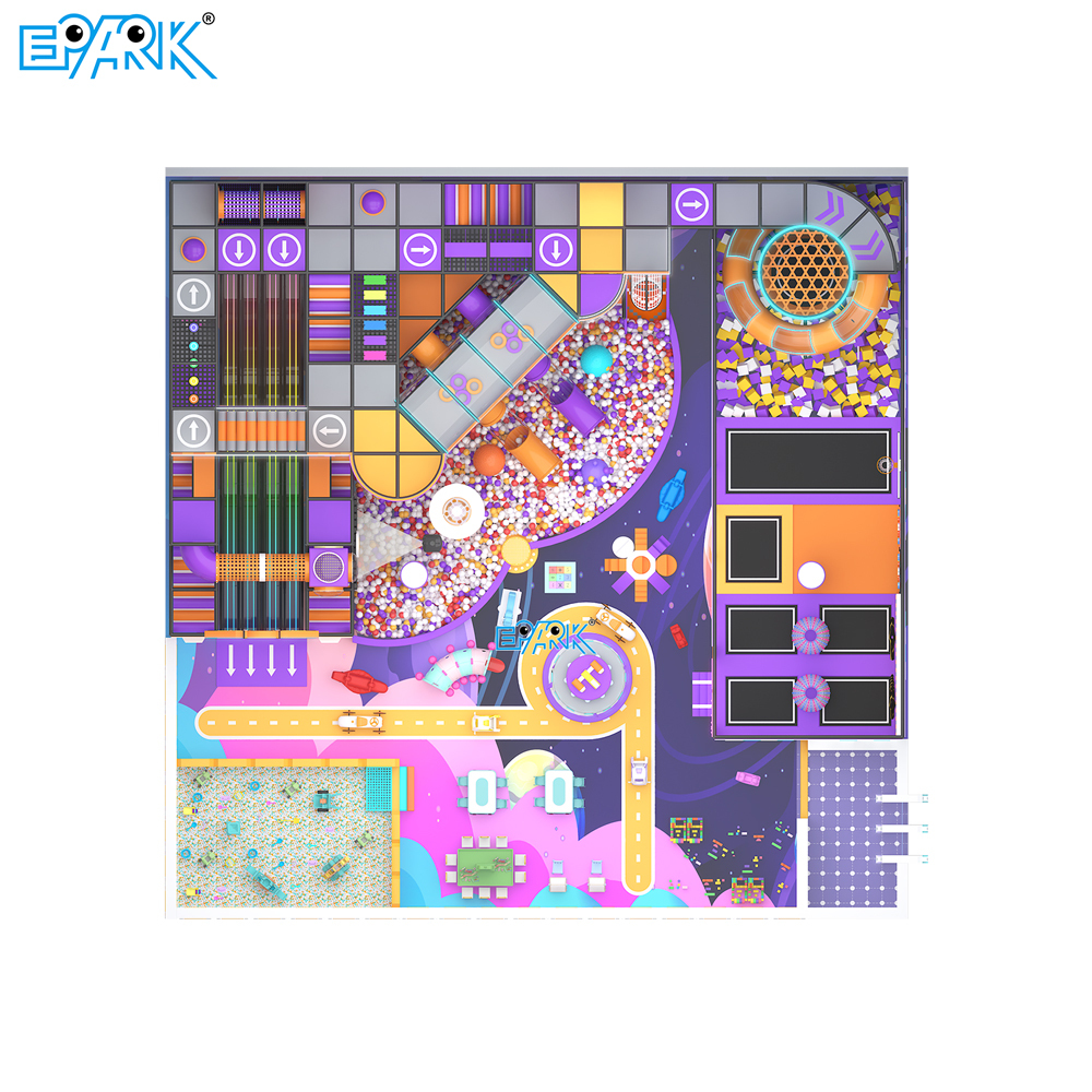 400㎡ Futuristic Indoor Playground with Slides & Ball Pit,EPARK Indoor Playground One-stop Solution