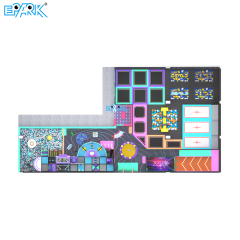 440㎡ Futuristic Indoor Playground with Trampoline & Slides,EPARK Indoor Playground One-stop Solution