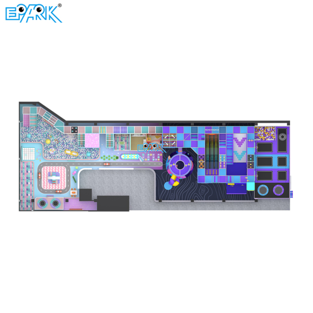 594㎡ Futuristic Indoor Playground with Slides,EPARK Indoor Playground One-stop Solution