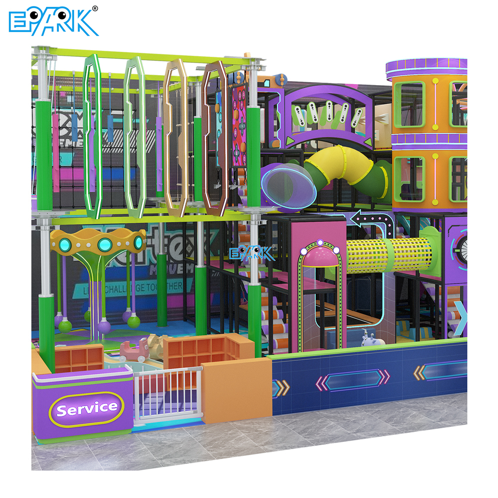 250㎡ Futuristic Indoor Playground with Slides,EPARK Indoor Playground One-stop Solution