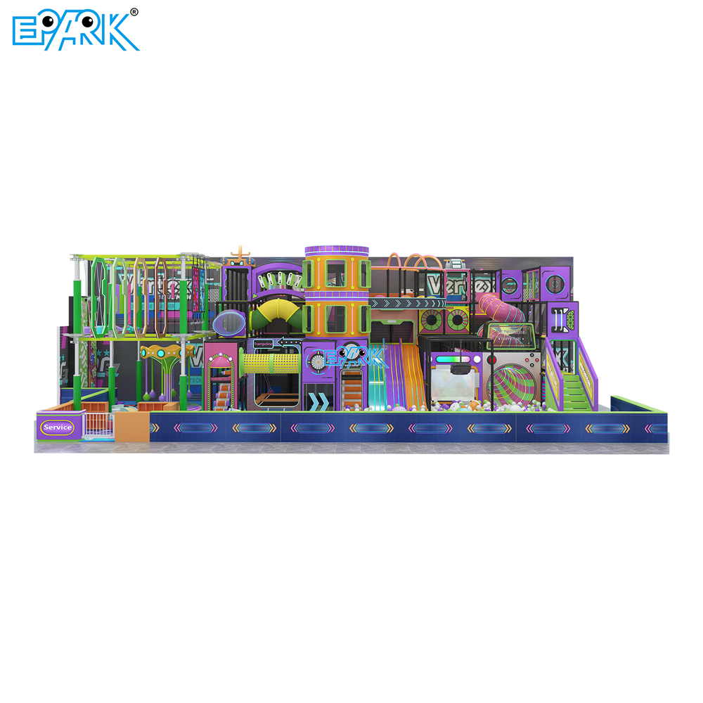 250㎡ Futuristic Indoor Playground with Slides,EPARK Indoor Playground One-stop Solution
