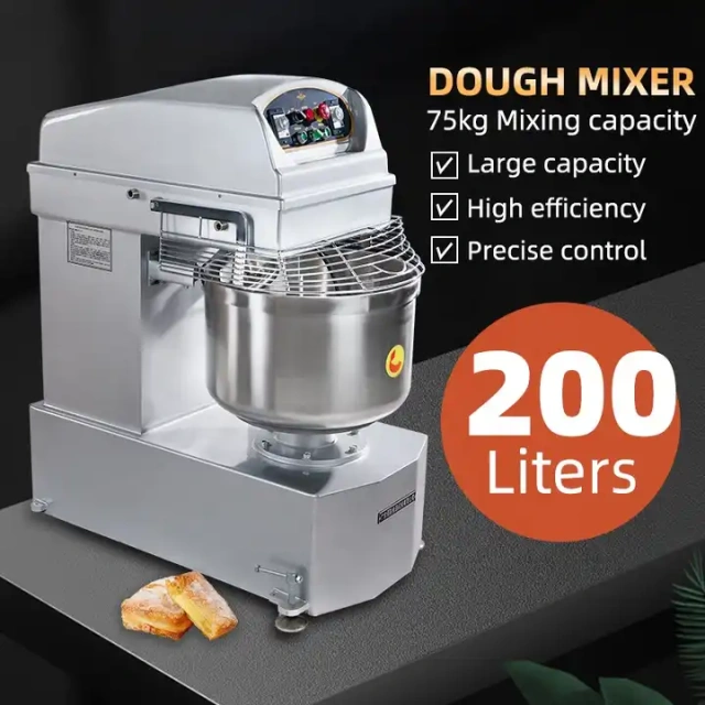 200L Hotel restaurant cake store baking equipment industrial commercial dough mixer