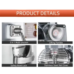 20 Liters Electric Food Mixer Machine for Food ,Egg, Dough Mixer