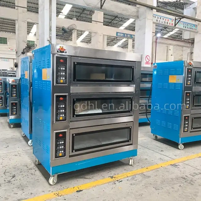 Henglian Commercial Bread Baking Oven Prices Complete Bakery Equipment Machine Electric Ovens For Bakery For Sale