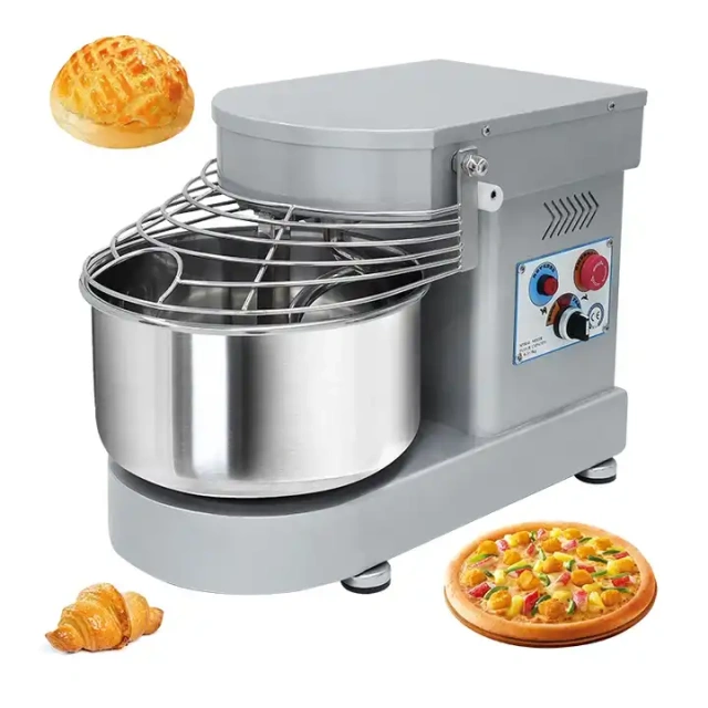 Small bakery dessert shop easy to use household small vertical spiral dough mixer 7L