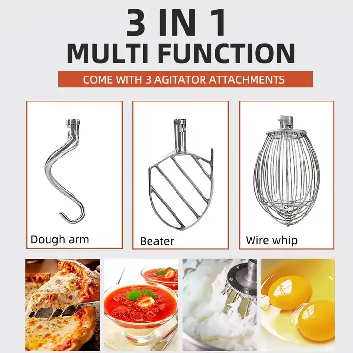 Professional large 20L 30L 40L electric multifunctional kitchen baking machine bread food mixer