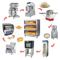 Henglian Commercial Bread Baking Oven Prices Complete Bakery Equipment Machine Electric Ovens For Bakery For Sale