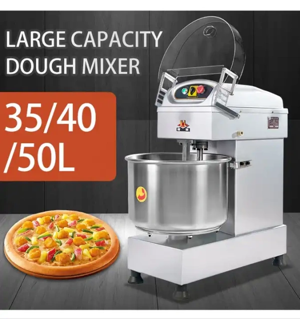 Cake Bread Dough Spiral Mixer Industrial Commercial 20L 30L 40L 50L Pizza Accessories Steel Stainless Power Mix Food