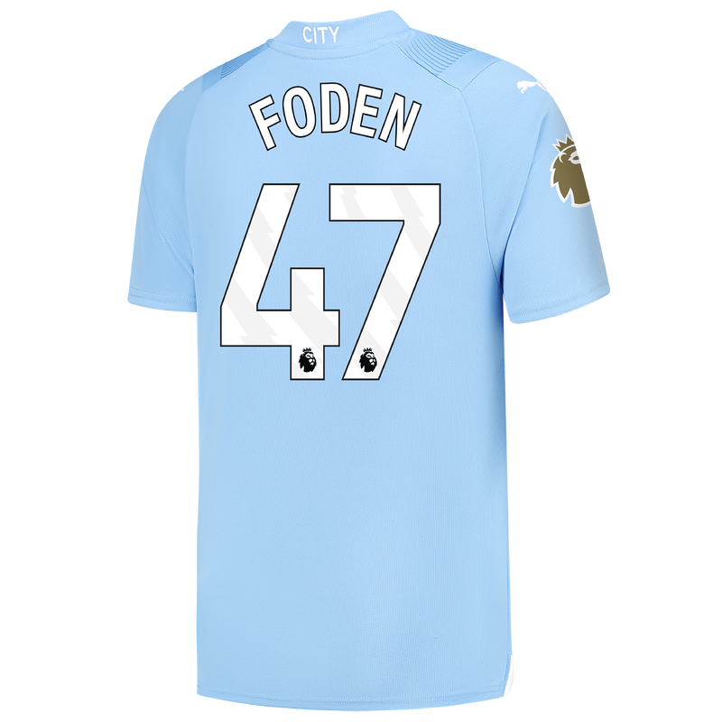 Manchester City Home Jersey  2023/24 With  FODEN 47 Printing Short sleeve free shipping