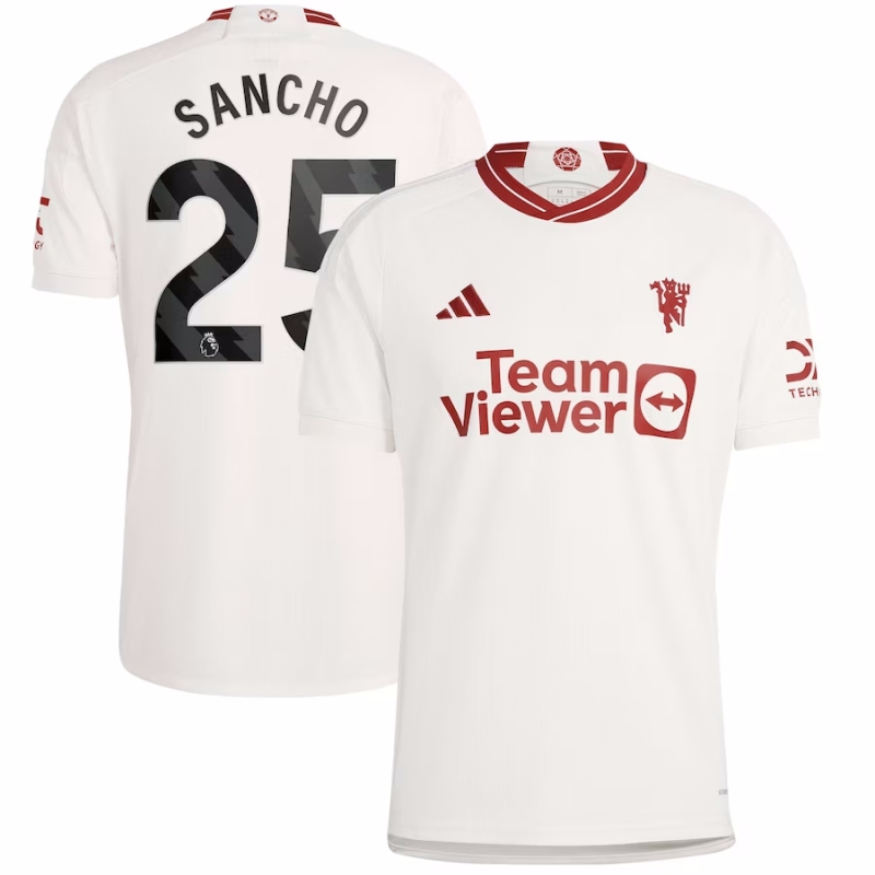 Manchester United Third away  2023/24 With Sancho 25 Printing Short sleeve free shipping