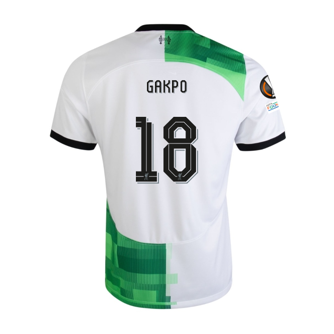 Liverpool  Away Jersey  2023/24 With  GAKPO 18  Printing  LFC Short sleeve free shipping