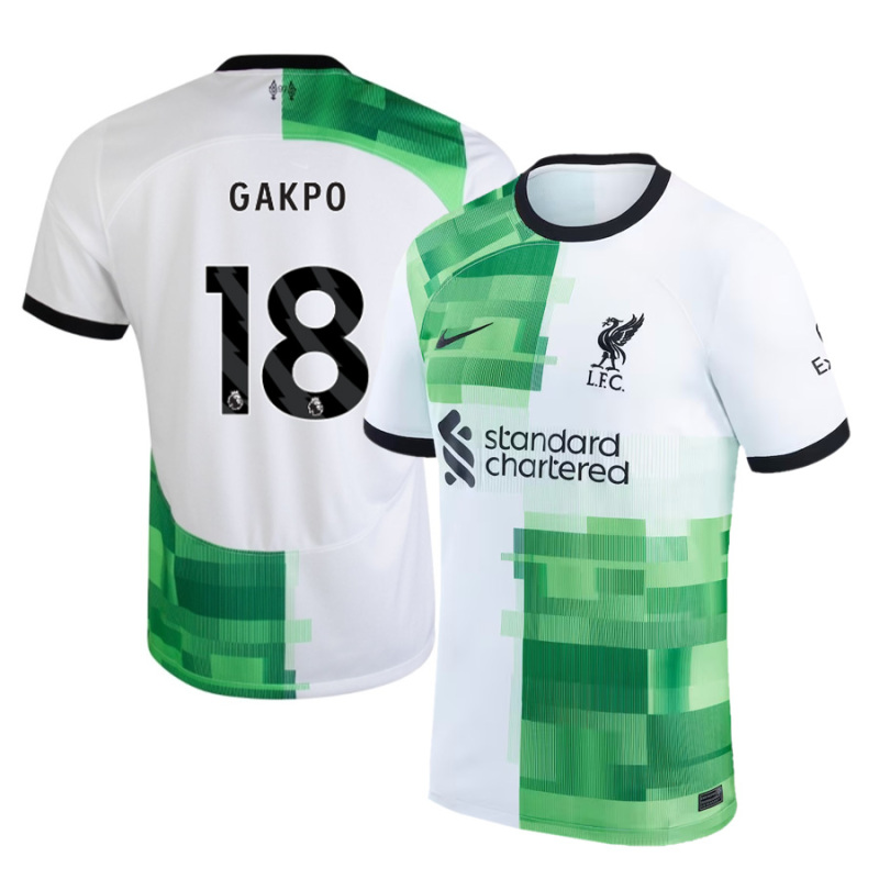 Liverpool  Away Jersey  2023/24 With  GAKPO 18  Printing  LFC Short sleeve free shipping