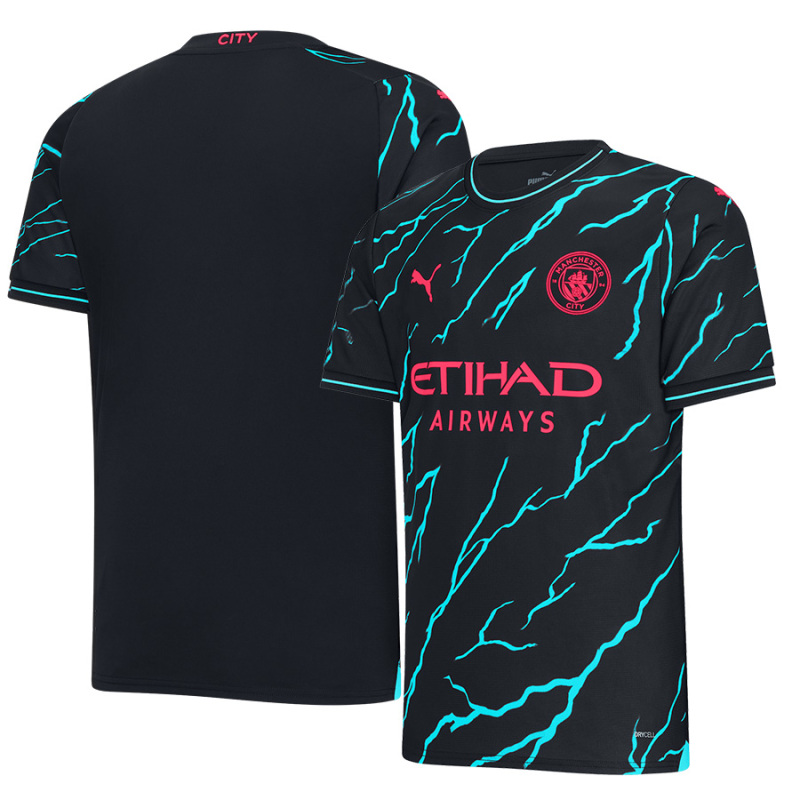 Manchester City Fan version away Jersey customize Short sleeve 2023/24  free shipping