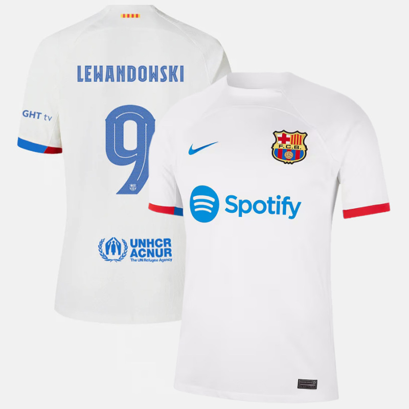 FC Barcelona fan version Away Jersey - LEWANDOWSKI 9  free shipping 23/24