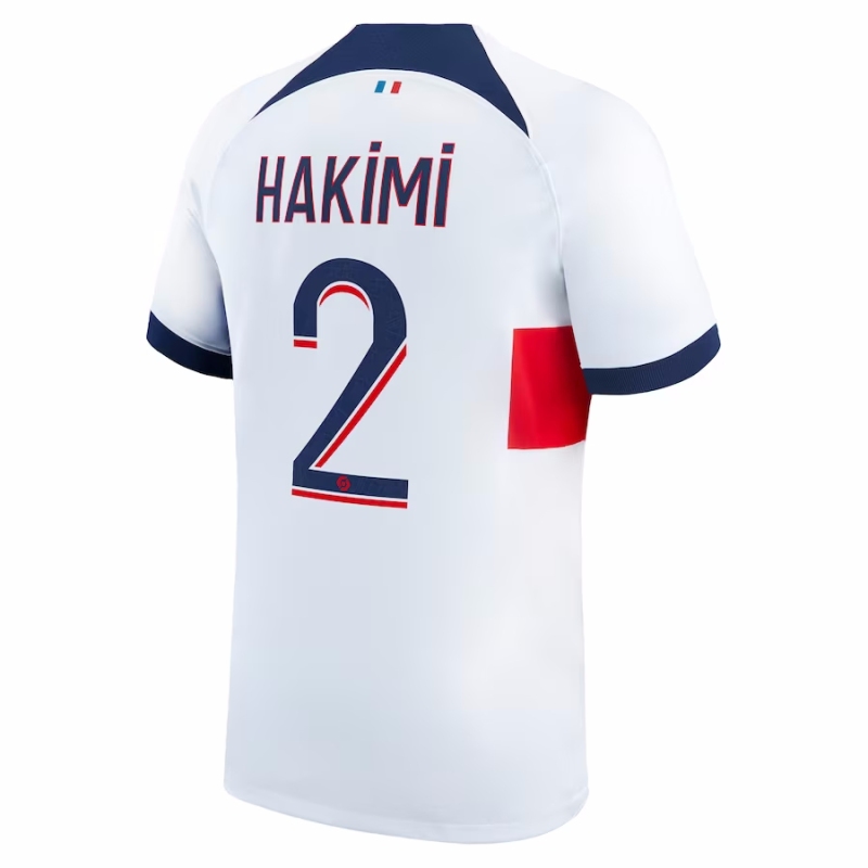 Paris Saint-Germain Away Jersey  2023/24 With Hakimi 2 Printing  PSG Short sleeve free shipping