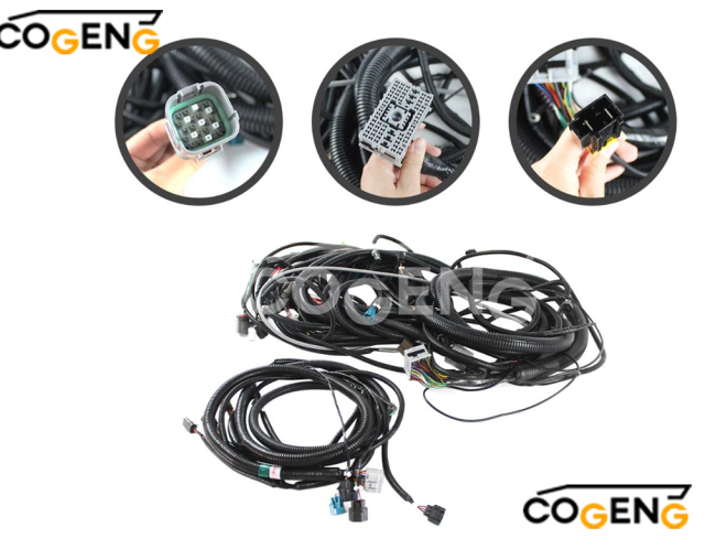 COGENG 0004777 Hitachi Wiring Harness | Direct OEM Replacement for ZX330 ZX370,Excavator Solenoid Valve | Excavator Pressure Switch | Excavator Revolution Sensor | Excavator Wiring Harness | Excavator Throttle Motor --- COGENG High-Qulity Parts Service GAOGENG Provider,Hitachi Engine Wiring Harness 0004777 | COGENG Premium Quality | Oil & Heat Resistant Construction