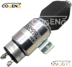 COGENG 3864274 Hyundai Solenoid Valve 24V | Direct OEM Replacement for R140LC-9S R200LC-7 R250LC-7,Excavator Solenoid Valve | Excavator Pressure Switch | Excavator Revolution Sensor | Excavator Wiring Harness | Excavator Throttle Motor --- COGENG High-Qulity Parts Service GAOGENG Provider,Fuel Shut-Off Solenoid Valve 3864274 24V for Hyundai R200LC-7 R250LC-7 Excavator | Replaces 1751ES-24E7U1B1S5 | COGENG