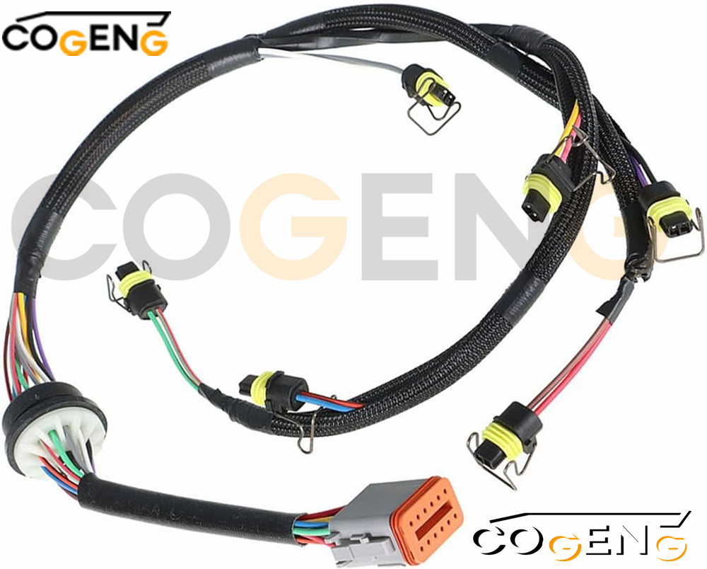 COGENG 222-5917 Caterpillar Wiring Harness | OEM-Compatible for CAT Excavators and Loaders,Excavator Solenoid Valve | Excavator Pressure Switch | Excavator Revolution Sensor | Excavator Wiring Harness | Excavator Throttle Motor --- COGENG High-Qulity Parts Service GAOGENG Provider,COGENG Universal Main Wiring Harness for Caterpillar 300D Series Excavators | Replaces OEM 222-5917