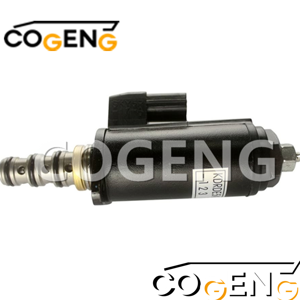 COGENG OEM-Compatible Solenoid Valve with Yellow Dot for Kobelco SK140/SK160 Excavators | Replaces YB35V00006F1,Excavator Solenoid Valve | Excavator Pressure Switch | Excavator Revolution Sensor | Excavator Wiring Harness | Excavator Throttle Motor --- COGENG High-Qulity Parts Service GAOGENG Provider,COGENG Premium Yellow Dot Solenoid Valve YB35V00006F1 for Kobelco SK200SR SK210LC-6E Excavators