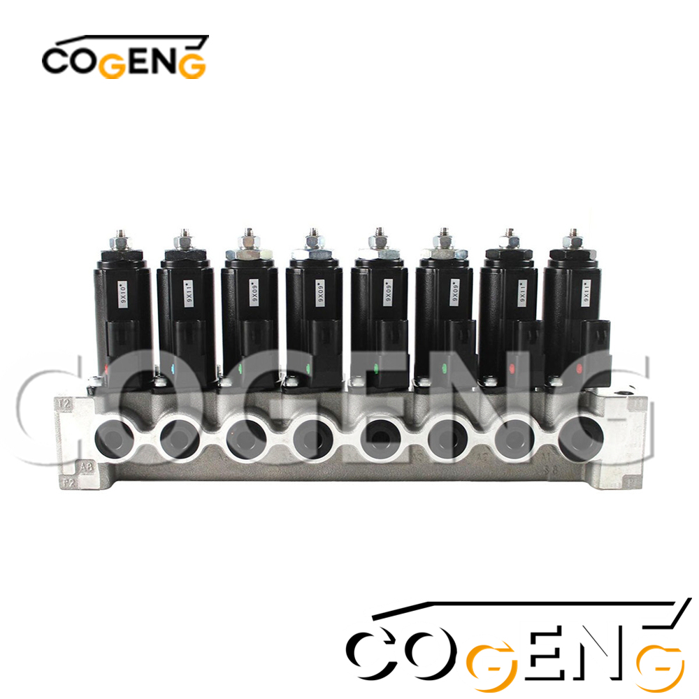 COGENG OEM-Compatible Solenoid Valve Group for Kobelco Excavators | Replaces YN35V00039F1 | Complete Hydraulic Control Set,Excavator Solenoid Valve | Excavator Pressure Switch | Excavator Revolution Sensor | Excavator Wiring Harness | Excavator Throttle Motor --- COGENG High-Qulity Parts Service GAOGENG Provider,Kobelco YN35V00039F1 Solenoid Valve Group | COGENG OEM Replacement Hydraulic Valve Assembly