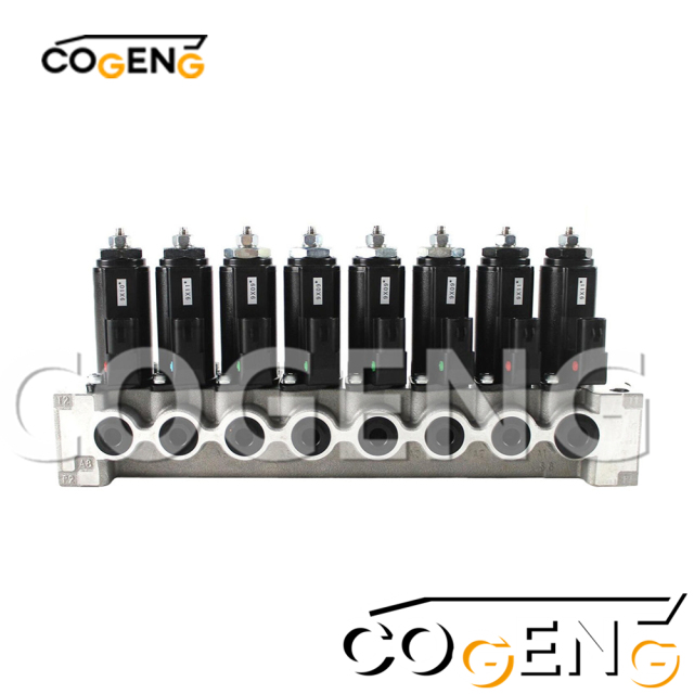 COGENG OEM-Compatible Solenoid Valve Group for Kobelco Excavators | Replaces YN35V00039F1 | Complete Hydraulic Control Set,Excavator Solenoid Valve | Excavator Pressure Switch | Excavator Revolution Sensor | Excavator Wiring Harness | Excavator Throttle Motor --- COGENG High-Qulity Parts Service GAOGENG Provider,Kobelco YN35V00039F1 Solenoid Valve Group | COGENG OEM Replacement Hydraulic Valve Assembly