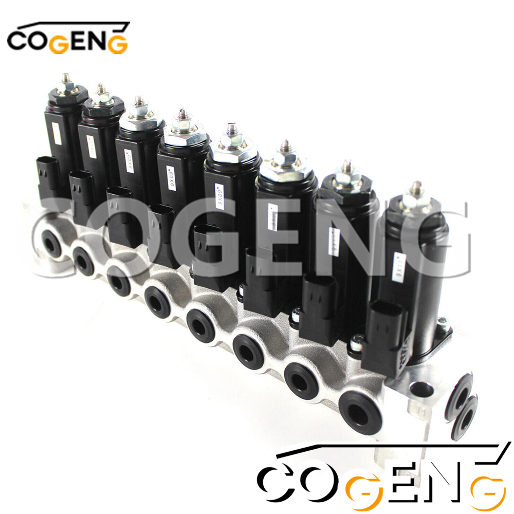 COGENG OEM-Compatible Solenoid Valve Group for Kobelco Excavators | Replaces YN35V00039F1 | Complete Hydraulic Control Set,Excavator Solenoid Valve | Excavator Pressure Switch | Excavator Revolution Sensor | Excavator Wiring Harness | Excavator Throttle Motor --- COGENG High-Qulity Parts Service GAOGENG Provider,Kobelco YN35V00039F1 Solenoid Valve Group | COGENG OEM Replacement Hydraulic Valve Assembly