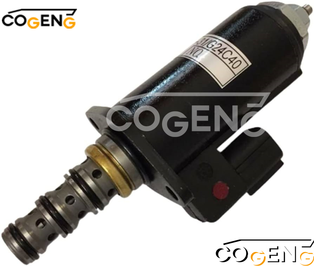COGENG OEM-Compatible Solenoid Valve with Red Dot for Kobelco SK250/SK300 Excavators | Replaces YT35V00013F1,Excavator Solenoid Valve | Excavator Pressure Switch | Excavator Revolution Sensor | Excavator Wiring Harness | Excavator Throttle Motor --- COGENG High-Qulity Parts Service GAOGENG Provider,COGENG Premium Red Dot Solenoid Valve YT35V00013F1 for Kobelco SK200-6E Excavators