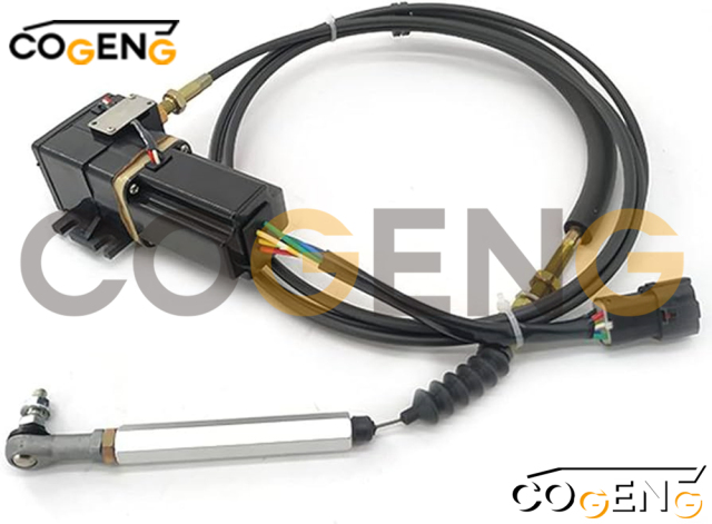 COGENG OEM-Compatible Throttle Motor for Komatsu PC130-8/PC138-8 Excavators | Replaces 22U-06-11790 | Engine Speed Control Actuator,Excavator Solenoid Valve | Excavator Pressure Switch | Excavator Revolution Sensor | Excavator Wiring Harness | Excavator Throttle Motor --- COGENG High-Qulity Parts Service GAOGENG Provider,COGENG Heavy-Duty Throttle Motor Assembly for Komatsu Equipment | Replaces OEM 22U-06-11790