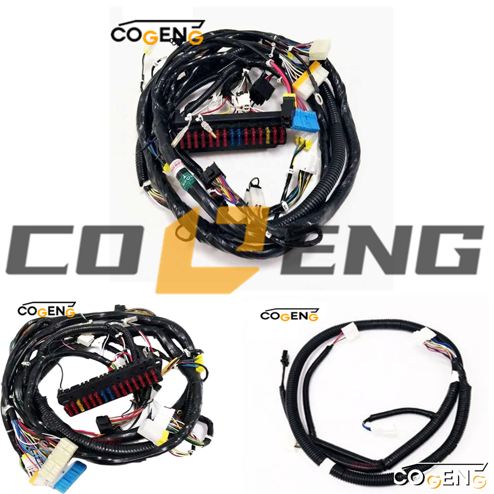 COGENG OEM-Compatible Dual Main Wiring Harness Set for Komatsu Excavators | Replaces 203-06-11730 & 203-06-11731,Excavator Solenoid Valve | Excavator Pressure Switch | Excavator Revolution Sensor | Excavator Wiring Harness | Excavator Throttle Motor --- COGENG High-Qulity Parts Service GAOGENG Provider,COGENG Komatsu Wiring Harness Set 203-06-11730 & 203-06-11731 for PC130-8 | OEM Replacement | Dash-8 Series | IP67 Rated