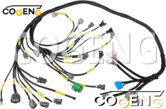 COGENG OEM-Compatible Dual Main Wiring Harness Set for Komatsu Multi-Model Excavators | Replaces 208-06-A1220 & 208-06-A1221,Excavator Solenoid Valve | Excavator Pressure Switch | Excavator Revolution Sensor | Excavator Wiring Harness | Excavator Throttle Motor --- COGENG High-Qulity Parts Service GAOGENG Provider,COGENG Heavy-Duty Main Chassis Harness | Universal Electrical Control for Komatsu PC100, PC200-7, PC360-7, PC550-8 Series