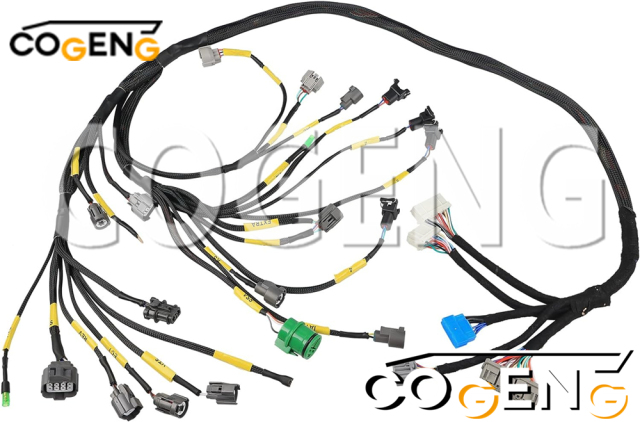 COGENG OEM-Compatible Dual Main Wiring Harness Set for Komatsu Multi-Model Excavators | Replaces 208-06-A1220 & 208-06-A1221,Excavator Solenoid Valve | Excavator Pressure Switch | Excavator Revolution Sensor | Excavator Wiring Harness | Excavator Throttle Motor --- COGENG High-Qulity Parts Service GAOGENG Provider,COGENG Heavy-Duty Main Chassis Harness | Universal Electrical Control for Komatsu PC100, PC200-7, PC360-7, PC550-8 Series