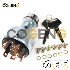COGENG OEM-Compatible Universal Ignition Switch for Komatsu Legacy Equipment | Replaces 08086-10000,Excavator Solenoid Valve | Excavator Pressure Switch | Excavator Revolution Sensor | Excavator Wiring Harness | Excavator Throttle Motor --- COGENG High-Qulity Parts Service GAOGENG Provider,COGENG Premium OEM Replacement Ignition Starter Switch for Komatsu Excavators & Dozers (P/N: 08086-10000)