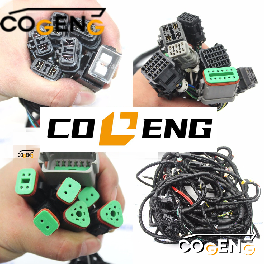 COGENG OEM-Compatible Universal Main Wiring Harness for Komatsu PC200 Series & Mobile Crushers | Replaces 20Y-06-21421,Excavator Solenoid Valve | Excavator Pressure Switch | Excavator Revolution Sensor | Excavator Wiring Harness | Excavator Throttle Motor --- COGENG High-Qulity Parts Service GAOGENG Provider,COGENG OEM Standard Main Wiring Harness for Komatsu PC200 Series Excavators | Direct Replacement for P/N: 20Y-06-21421
