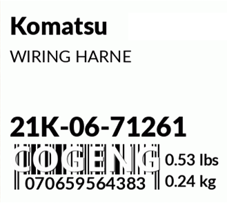 COGENG OEM-Compatible Main Wiring Harness for Komatsu Dash-7 Excavators | Replaces 21K-06-71261,Excavator Solenoid Valve | Excavator Pressure Switch | Excavator Revolution Sensor | Excavator Wiring Harness | Excavator Throttle Motor --- COGENG High-Qulity Parts Service GAOGENG Provider,COGENG Premium Main Wiring Harness 21K-06-71261 | Critical Control for Komatsu PC200-7 & PC210-7 Excavators