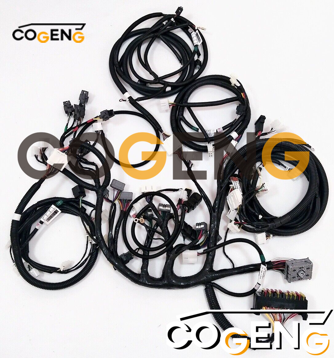 COGENG OEM-Compatible Monitor Panel Wiring Harness Set for Kobelco Excavators | Replaces YN13E01276P1, P2, P3,Excavator Solenoid Valve | Excavator Pressure Switch | Excavator Revolution Sensor | Excavator Wiring Harness | Excavator Throttle Motor --- COGENG High-Qulity Parts Service GAOGENG Provider,COGENG YN13E01276P1 P2 P3 Wiring Harness Set Kobelco SK200-6E