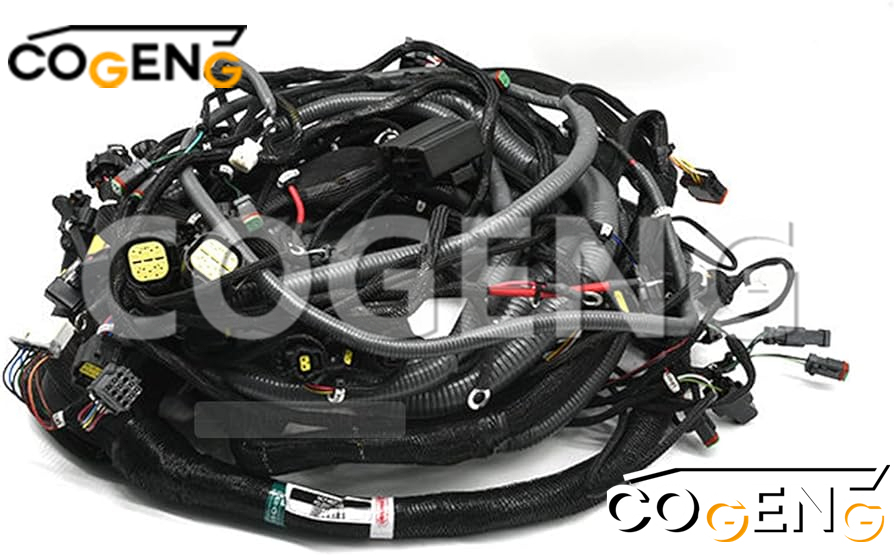 COGENG Premium KOBELCO Wiring Harness Set | Replaces LS13E01195P5, LS13E01196P2, LS13E01197P2 | Compatible with SKxxx Series Excavators,Excavator Solenoid Valve | Excavator Pressure Switch | Excavator Revolution Sensor | Excavator Wiring Harness | Excavator Throttle Motor --- COGENG High-Qulity Parts Service GAOGENG Provider,COGENG LS13E01195P5 96P2 97P2 Wiring Harness Set Kobelco SK OEM