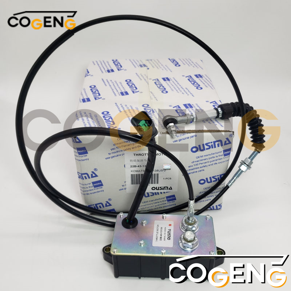 COGENG Premium Throttle Control Motor for Komatsu Excavators | Direct Replacement for 22B-43-13130 | Engine RPM Actuator,Excavator Solenoid Valve | Excavator Pressure Switch | Excavator Revolution Sensor | Excavator Wiring Harness | Excavator Throttle Motor --- COGENG High-Qulity Parts Service GAOGENG Provider,COGENG 22B-43-13130 Throttle Control Motor Komatsu Excavator OEM