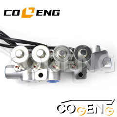 COGENG 203-60-71210 Komatsu Solenoid Valve Assembly | Direct OEM Replacement for Multiple Komatsu Applications,Excavator Solenoid Valve | Excavator Pressure Switch | Excavator Revolution Sensor | Excavator Wiring Harness | Excavator Throttle Motor --- COGENG High-Qulity Parts Service GAOGENG Provider,COGENG Premium Solenoid Valve Assembly for Komatsu Excavators | Direct Replacement for Part # 203-60-71210 | Hydraulic Control Solenoid Valve