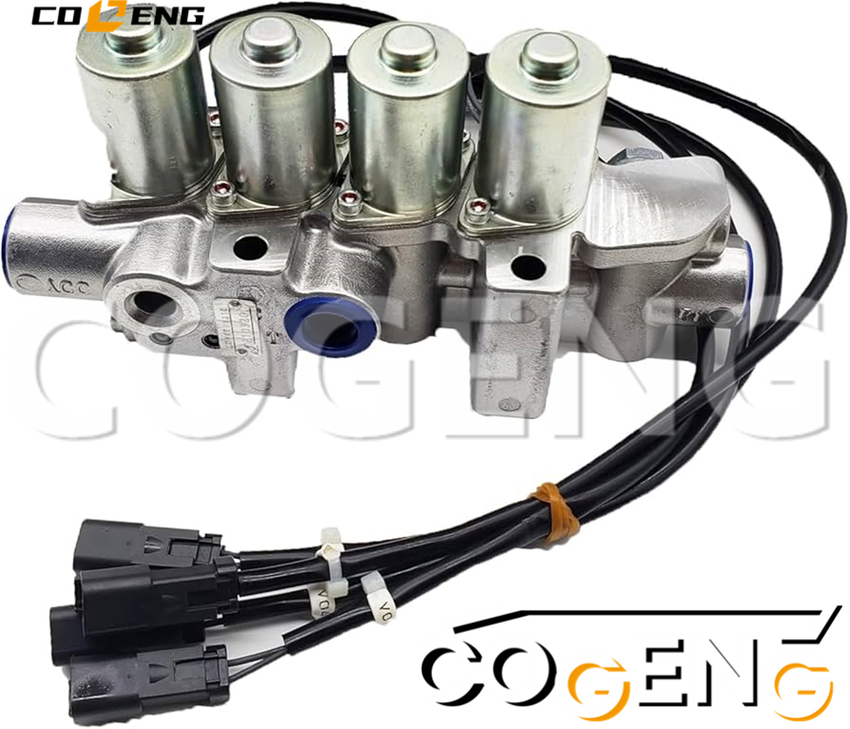 COGENG 203-60-71210 Komatsu Solenoid Valve Assembly | Direct OEM Replacement for Multiple Komatsu Applications,Excavator Solenoid Valve | Excavator Pressure Switch | Excavator Revolution Sensor | Excavator Wiring Harness | Excavator Throttle Motor --- COGENG High-Qulity Parts Service GAOGENG Provider,COGENG Premium Solenoid Valve Assembly for Komatsu Excavators | Direct Replacement for Part # 203-60-71210 | Hydraulic Control Solenoid Valve