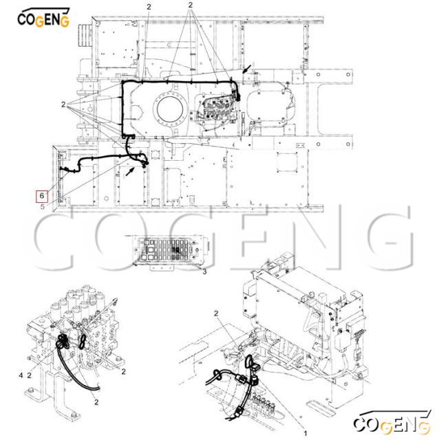 COGENG LC13E01291P1 Kobelco Wiring Harness | Direct OEM Replacement for Kobelco Excavators,Excavator Solenoid Valve | Excavator Pressure Switch | Excavator Revolution Sensor | Excavator Wiring Harness | Excavator Throttle Motor --- COGENG High-Qulity Parts Service GAOGENG Provider,COGENG LC13E01291P1 Wiring Harness Kobelco Excavator OEM