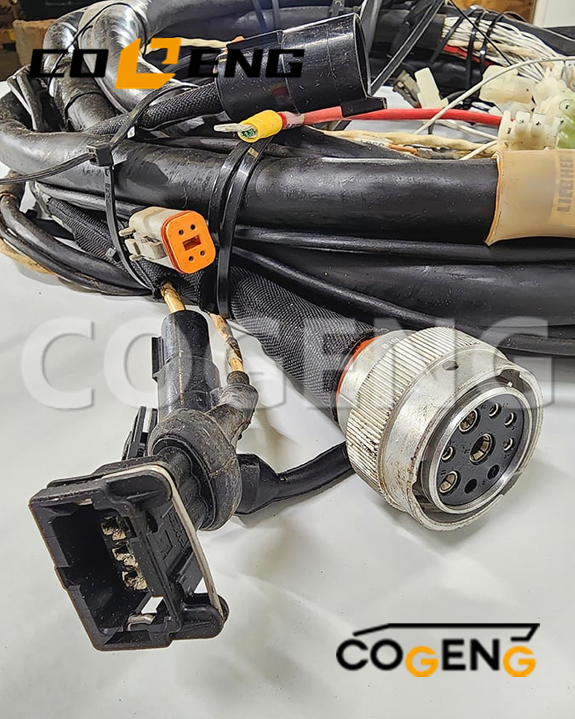 COGENG Liebherr 9948316 Wiring Harness Engine,Excavator Solenoid Valve | Excavator Pressure Switch | Excavator Revolution Sensor | Excavator Wiring Harness | Excavator Throttle Motor --- COGENG High-Qulity Parts Service GAOGENG Provider,COGENG 9948316 Premium Engine Wiring Harness for Liebherr Excavators