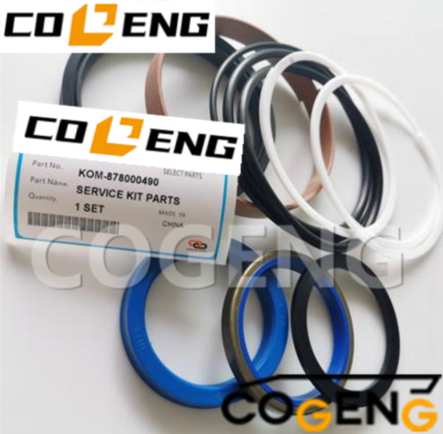 COGENG 878000490 Komatsu hydraulic cylinder  seal kit   for WB140-2,Excavator Solenoid Valve | Excavator Pressure Switch | Excavator Revolution Sensor | Excavator Wiring Harness | Excavator Throttle Motor --- COGENG High-Qulity Parts Service GAOGENG Provider,COGENG 878000490 Hydraulic Seal Kit for Komatsu WB140-2
