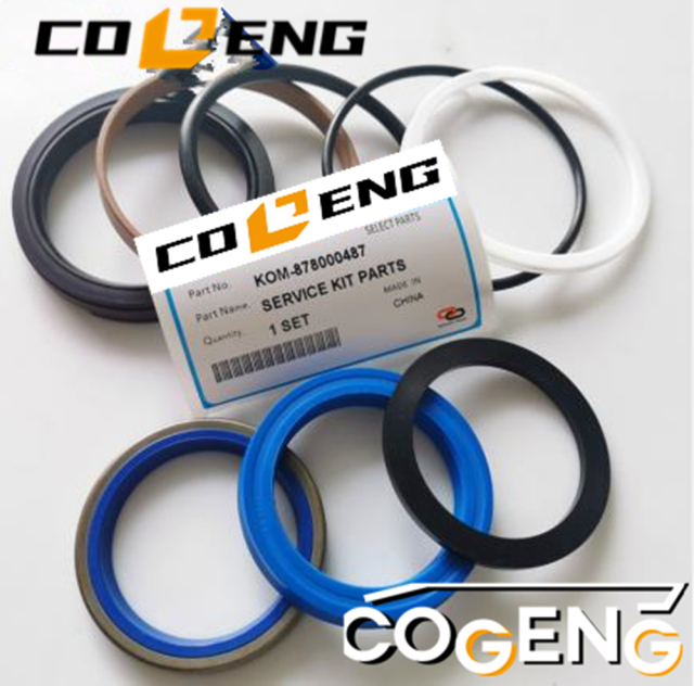 COGENG 878000487 Komatsu WB140-2 Dipper/Bucket Cylinder Service Seal Kit,Excavator Solenoid Valve | Excavator Pressure Switch | Excavator Revolution Sensor | Excavator Wiring Harness | Excavator Throttle Motor --- COGENG High-Qulity Parts Service GAOGENG Provider,COGENG 878000487 Dipper Bucket Cylinder Seal Kit Komatsu WB140-2 Dual Overhaul