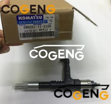 COGENG 6251-11-3100 095000-6070 KOMATSU Fuel Injector for 6D125 Engine Common Rail Diesel Injector OEM Replacement,Excavator Solenoid Valve | Excavator Pressure Switch | Excavator Revolution Sensor | Excavator Wiring Harness | Excavator Throttle Motor --- COGENG High-Qulity Parts Service GAOGENG Provider,COGENG 6251-11-3100 Fuel Injector for Komatsu 6D125