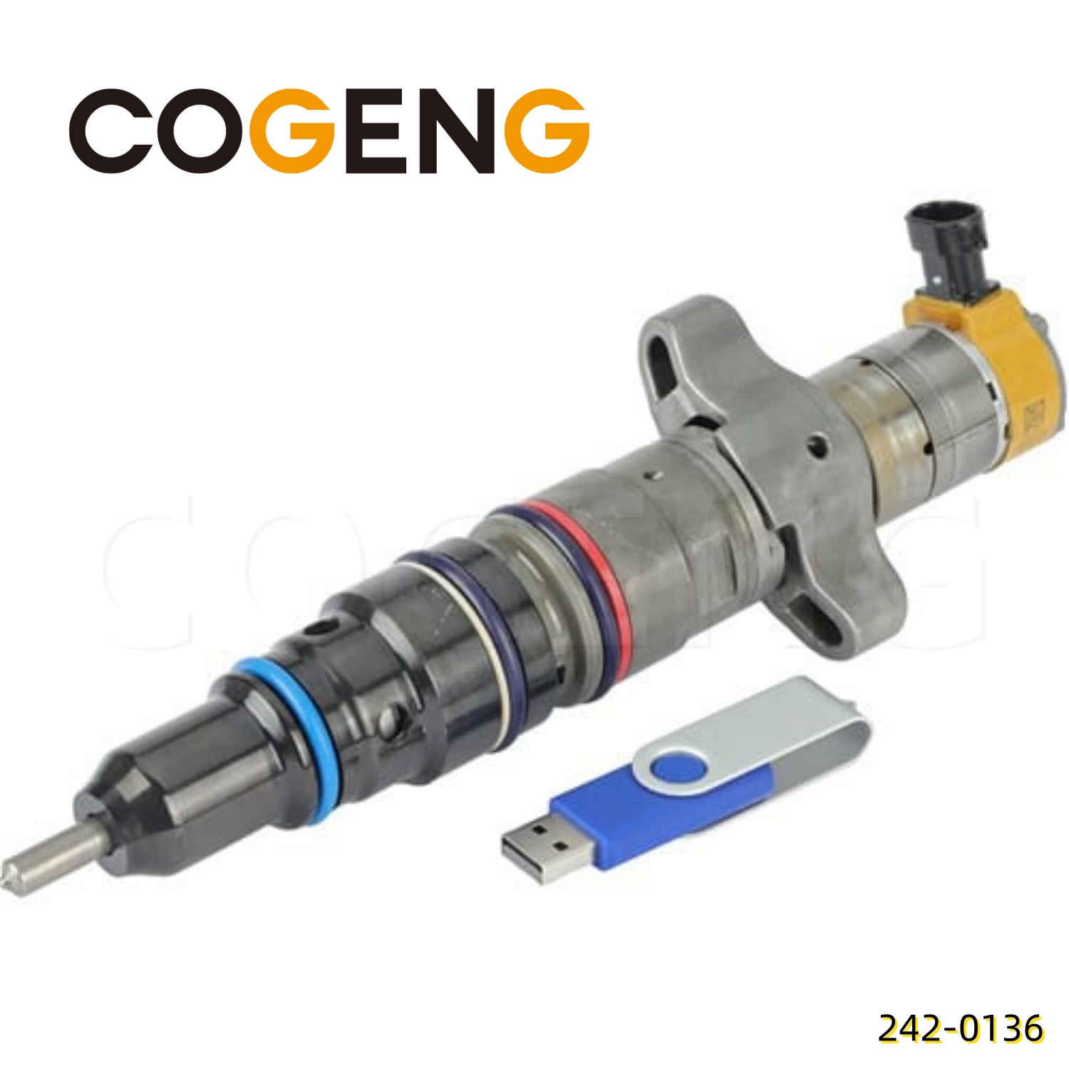 COGENG  242-0136 Fuel Injector CAT C9 330 336D 336D2,Excavator Solenoid Valve | Excavator Pressure Switch | Excavator Revolution Sensor | Excavator Wiring Harness | Excavator Throttle Motor --- COGENG High-Qulity Parts Service GAOGENG Provider,COGENG 242-01361PCS Fuel Injector fits CAT C9 Engine 330 336D 336D2