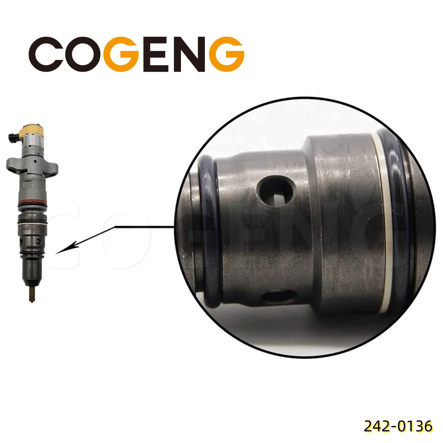 COGENG  242-0136 Fuel Injector CAT C9 330 336D 336D2,Excavator Solenoid Valve | Excavator Pressure Switch | Excavator Revolution Sensor | Excavator Wiring Harness | Excavator Throttle Motor --- COGENG High-Qulity Parts Service GAOGENG Provider,COGENG 242-01361PCS Fuel Injector fits CAT C9 Engine 330 336D 336D2