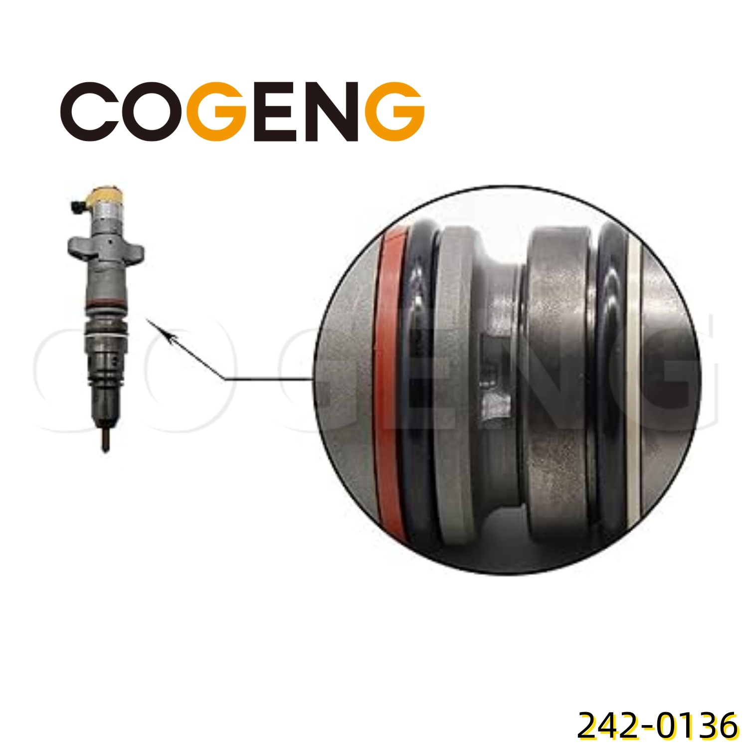 COGENG  242-0136 Fuel Injector CAT C9 330 336D 336D2,Excavator Solenoid Valve | Excavator Pressure Switch | Excavator Revolution Sensor | Excavator Wiring Harness | Excavator Throttle Motor --- COGENG High-Qulity Parts Service GAOGENG Provider,COGENG 242-01361PCS Fuel Injector fits CAT C9 Engine 330 336D 336D2